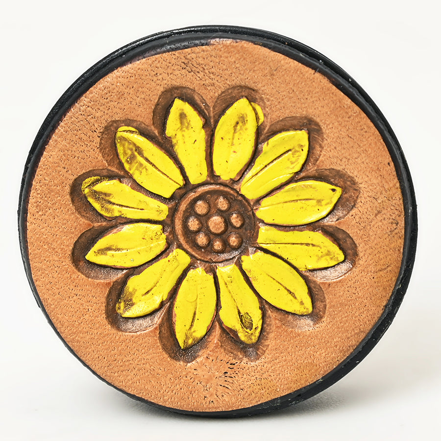 American Darling Hand Tooled Painted Pop Phone Grip Stand Holder Tan