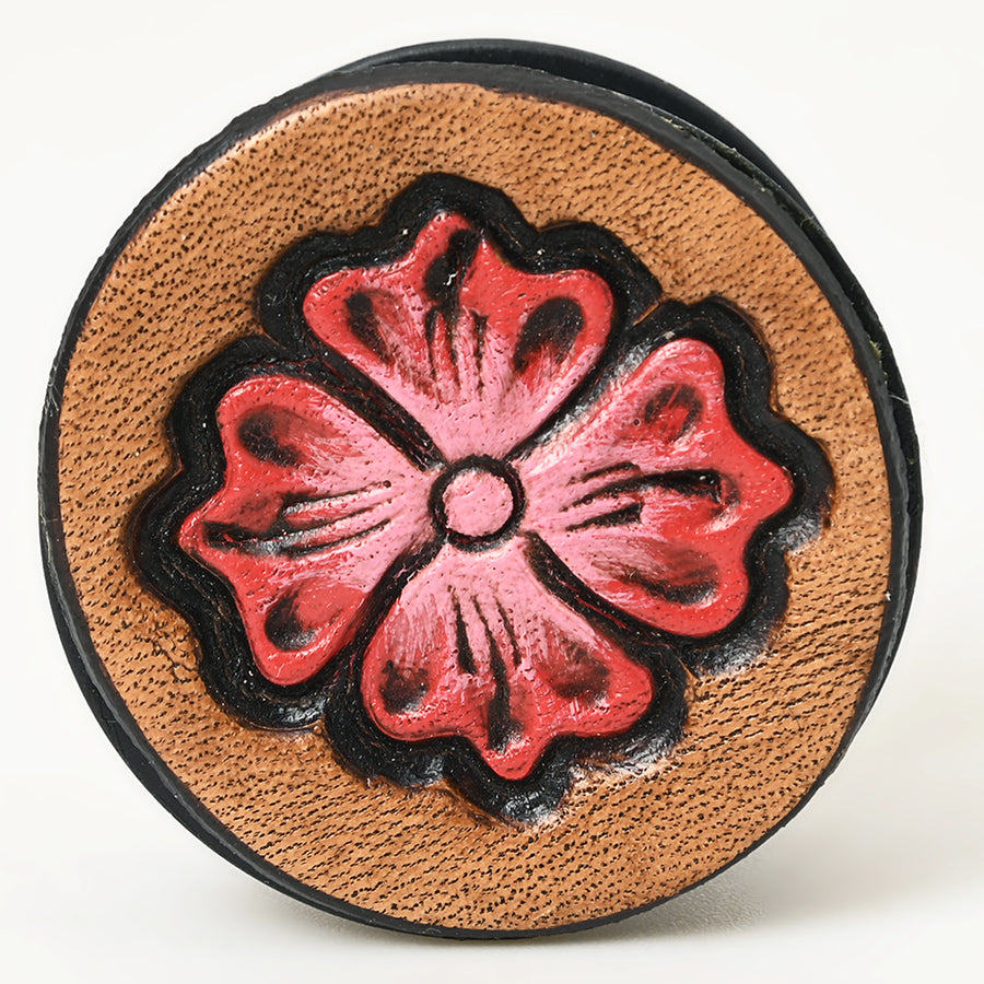 American Darling Hand Tooled Painted Pop Phone Grip Stand Holder Tan