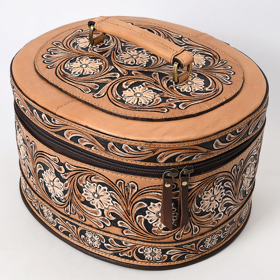 American Darling Hand Tooled Leather Jewelry Case Western Accessory - Uhorse