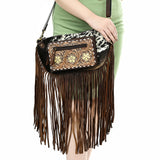 American Darling Adbga550 Cross Body I Hand Tooled Genuine Leather Women Bag Western Handbag Purse