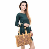 American Darling ADBGZ828 Hand Tooled Genuine Leather women bag western handbag purse