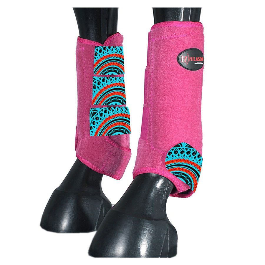 HILASON L M S H. Rear Hind Leg Sport Boots Printed Hind Rear Leg Boots by Hilason – Cowboy and equestrian accessories