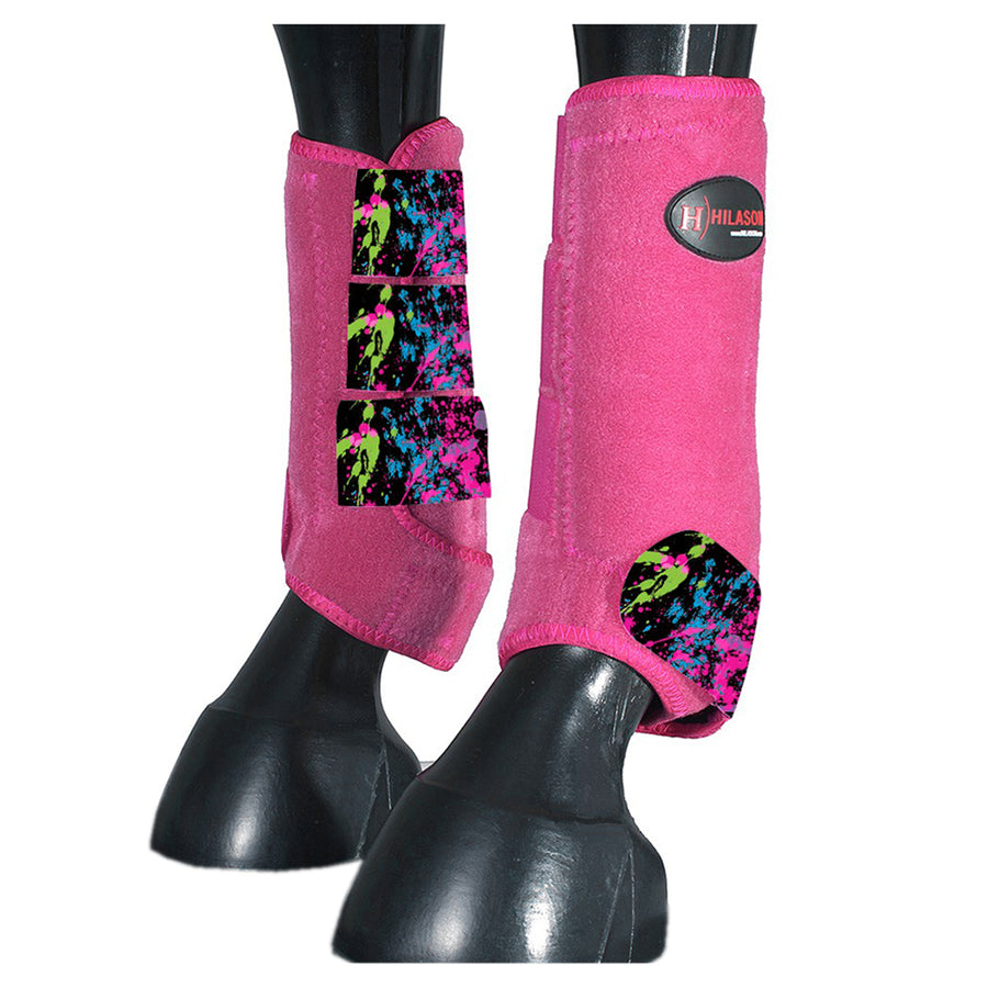 HILASON L M S H. Rear Hind Leg Sport Boots Printed Hind Rear Leg Boots by Hilason – Cowboy and equestrian accessories
