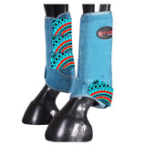 Hilason W. H. Riding Scalloped Hind Rear Leg Protection Sports Boot by Hilason – Cowboy and equestrian accessories