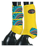 HILASON L M S Horse Front Leg Sport Boots| Printed Sport Boots| Horse Boots