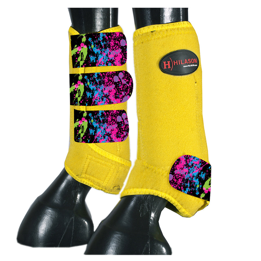 HILASON L M S H. Rear Hind Leg Sport Boots Printed Hind Rear Leg Boots by Hilason – Cowboy and equestrian accessories