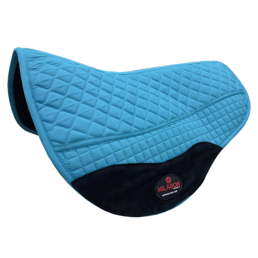 28"X16" Hilason Western Horse All Purpose English Saddle Pad Blue - Uhorse