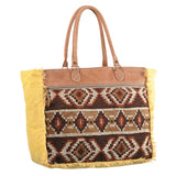 OHLAY WEEKENDER Upcycled Wool Upcycled Canvas  Genuine Leather women bag western handbag purse