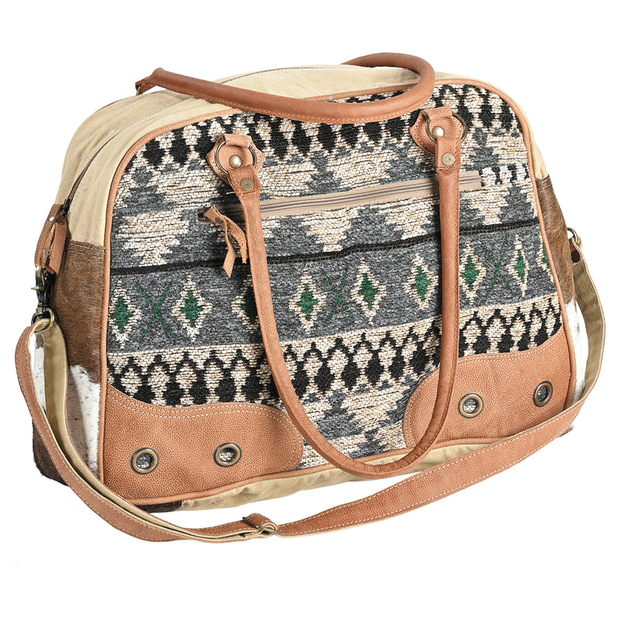 OHLAY OHV302 DUFFEL Upcycled Wool Upcycled Canvas Hair-on Genuine by Hilason – Cowboy and equestrian accessories