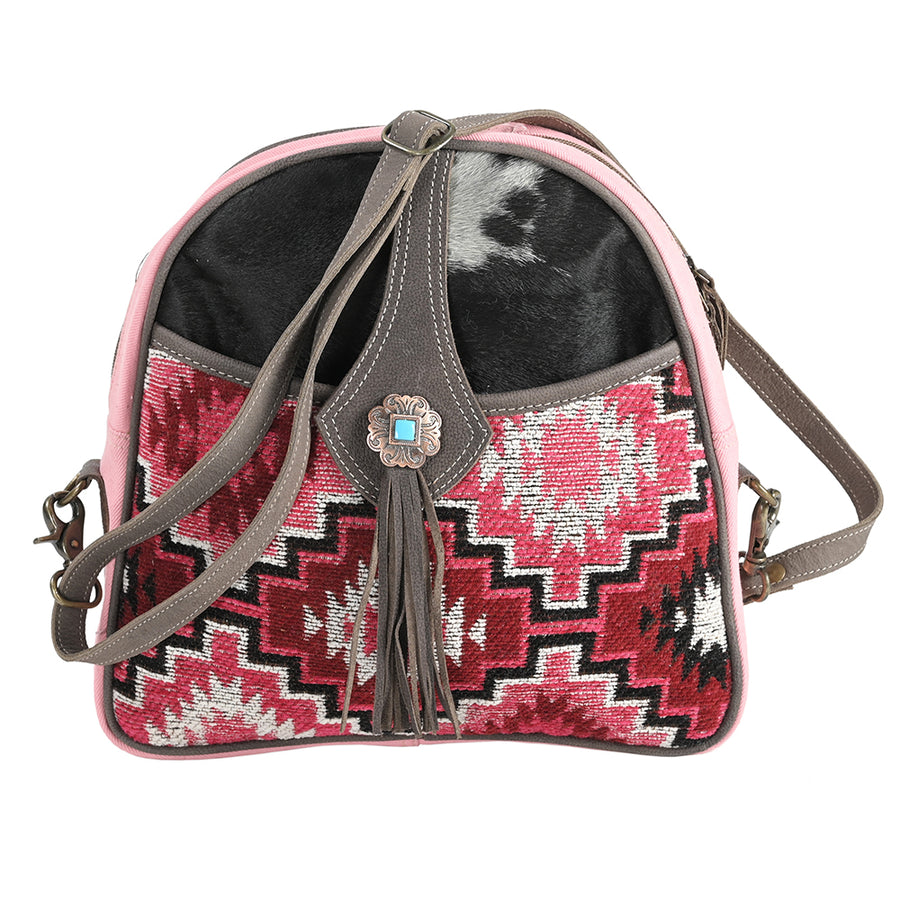 OHLAY OHV310 Cross Body Upcycled Wool Upcycled Canvas Hair-On Genuine by Hilason – Cowboy and equestrian accessories