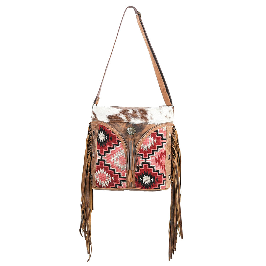 OHLAY OHV327 Cross Body Upcycled Wool Upcycled Canvas Hair-On Genuine by Hilason – Cowboy and equestrian accessories