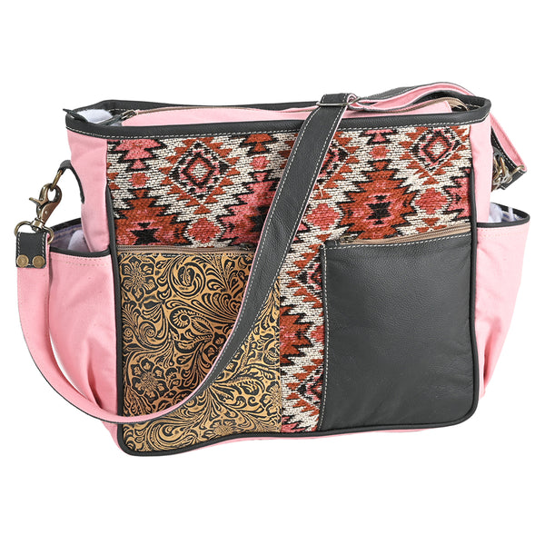 OHLAY OHV340 Cross Body Embossed Upcycled Wool Upcycled Canvas Genuine by Hilason – Cowboy and equestrian accessories