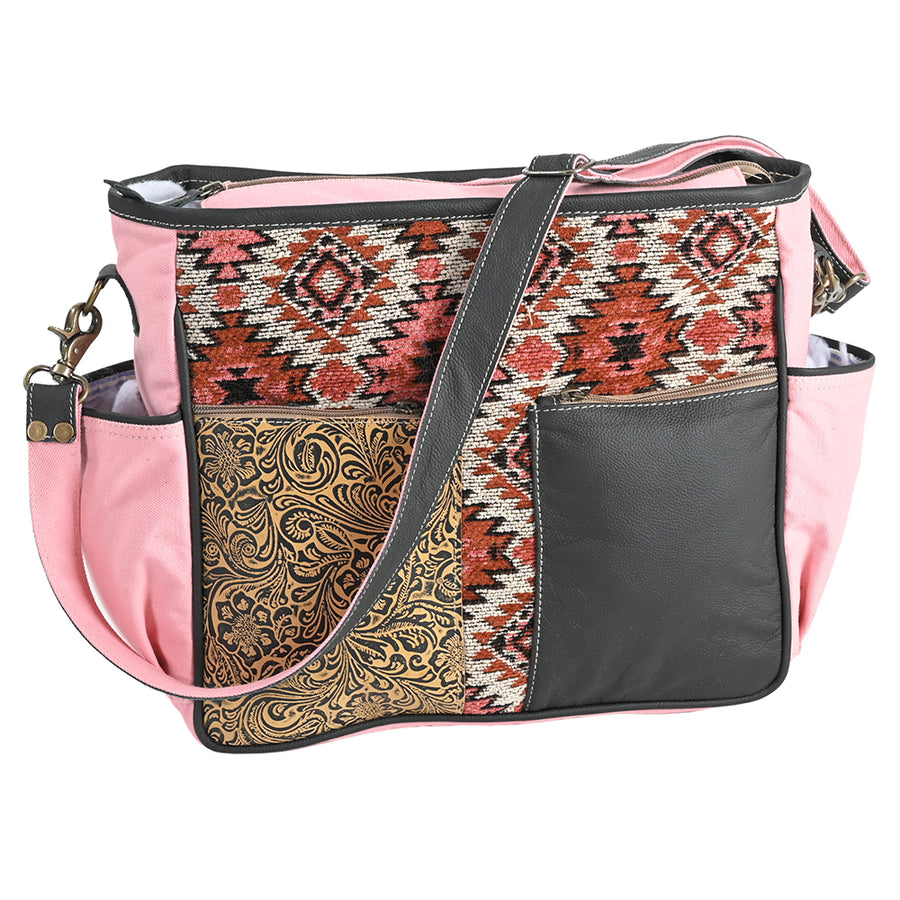 OHLAY OHV340 Cross Body Embossed Upcycled Wool Upcycled Canvas Genuine by Hilason – Cowboy and equestrian accessories