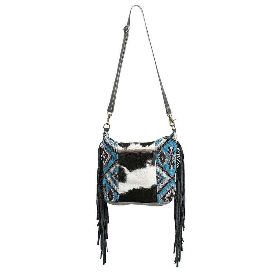 OHLAY OHV344 Cross Body Upcycled Wool Upcycled Canvas Hair-On Genuine by Hilason – Cowboy and equestrian accessories