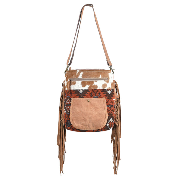 OHLAY OHV350 Cross Body Upcycled Wool Upcycled Canvas Hair-On Genuine by Hilason – Cowboy and equestrian accessories