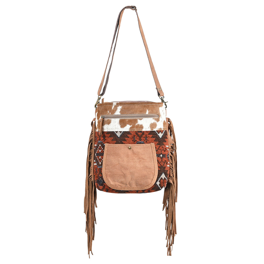 OHLAY OHV350 Cross Body Upcycled Wool Upcycled Canvas Hair-On Genuine by Hilason – Cowboy and equestrian accessories