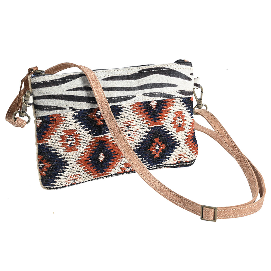 Ohlay Bags OHV356 Small Crossbody Upcycled Wool Hair-On Genuine by Hilason – Cowboy and equestrian accessories