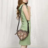 American Darling Canteen Hand Tooled Genuine Leather Women Bag Western Canteen Handbag Purse |