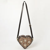 American Darling Canteen Hand Tooled Genuine Leather Women Bag Western Canteen Handbag Purse |