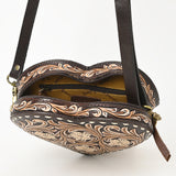 American Darling Canteen Hand Tooled Genuine Leather Women Bag Western Canteen Handbag Purse |