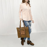 American Darling Tote Hand Tooled Genuine Leather Women Bag Western Handbag Purse