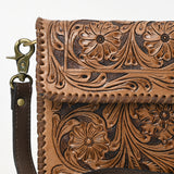 OHA119A Ohlay Western Genuine Leather Hand Tooled Women  Crossbody Bags