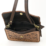 OHA119A Ohlay Western Genuine Leather Hand Tooled Women  Crossbody Bags