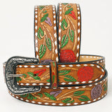 American Darling Beautifully Hand Tooled Genuine American Leather Belt Men and Women