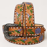 American Darling Beautifully Hand Tooled Genuine American Leather Belt Men and Women