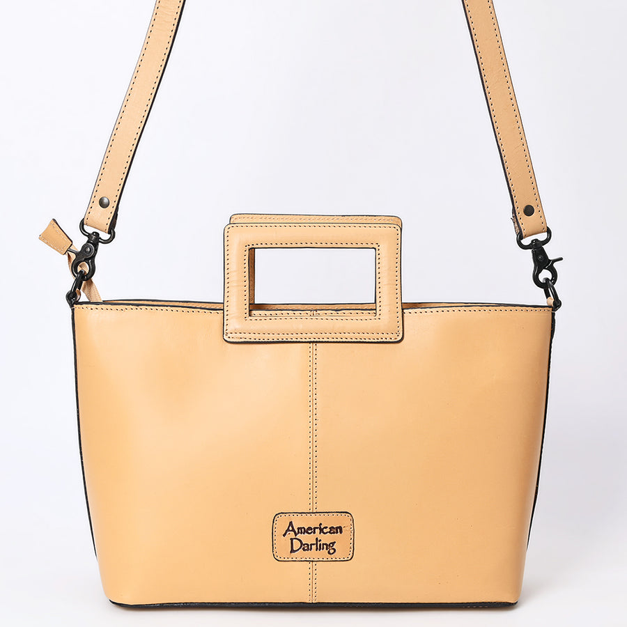 American Darling Tote Hand tooled Genuine Suede Leather Women Bag Western Handbag Purse | Travel Bags