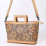 American Darling Tote Hand tooled Genuine Suede Leather Women Bag W. by Hilason – Cowboy and equestrian accessories