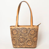 American Darling Tote Hand tooled Genuine Suede Leather Women Bag Western Handbag Purse | Travel Bags