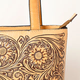 American Darling Tote Hand tooled Genuine Suede Leather Women Bag Western Handbag Purse | Travel Bags