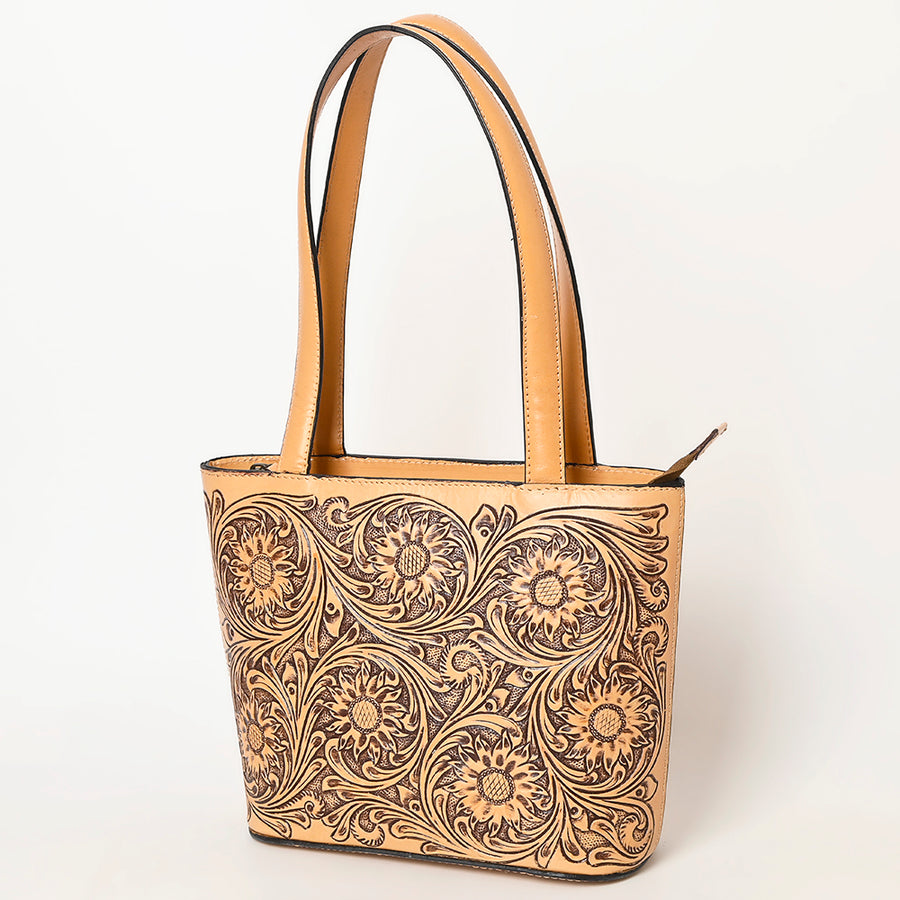 American Darling Tote Hand Tooled Hair on Genuine Leather Western Women Bag Handbag Purse | Travel Bags College - Uhorse