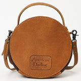 American Darling ADBG1457 Cross Body Hand Tooled Genuine Leather women bag western handbag purse