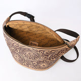 American Darling Fanny Pack Hand Tooled Genuine Western Leather Women Bag Handbag Purse