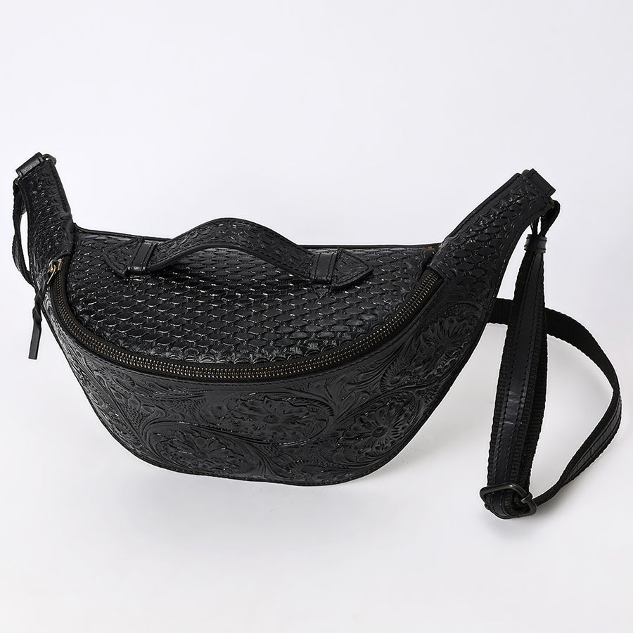American Darling Fanny Pack Hand Tooled Genuine Western Leather Women Bag Handbag Purse