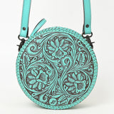 American Darling Canteen Hand Tooled Genuine Leather Women's Bag Western Handbag Purse | Women