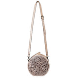 American Darling Canteen Hand Tooled Genuine Leather Women's Bag Western Handbag Purse | Women