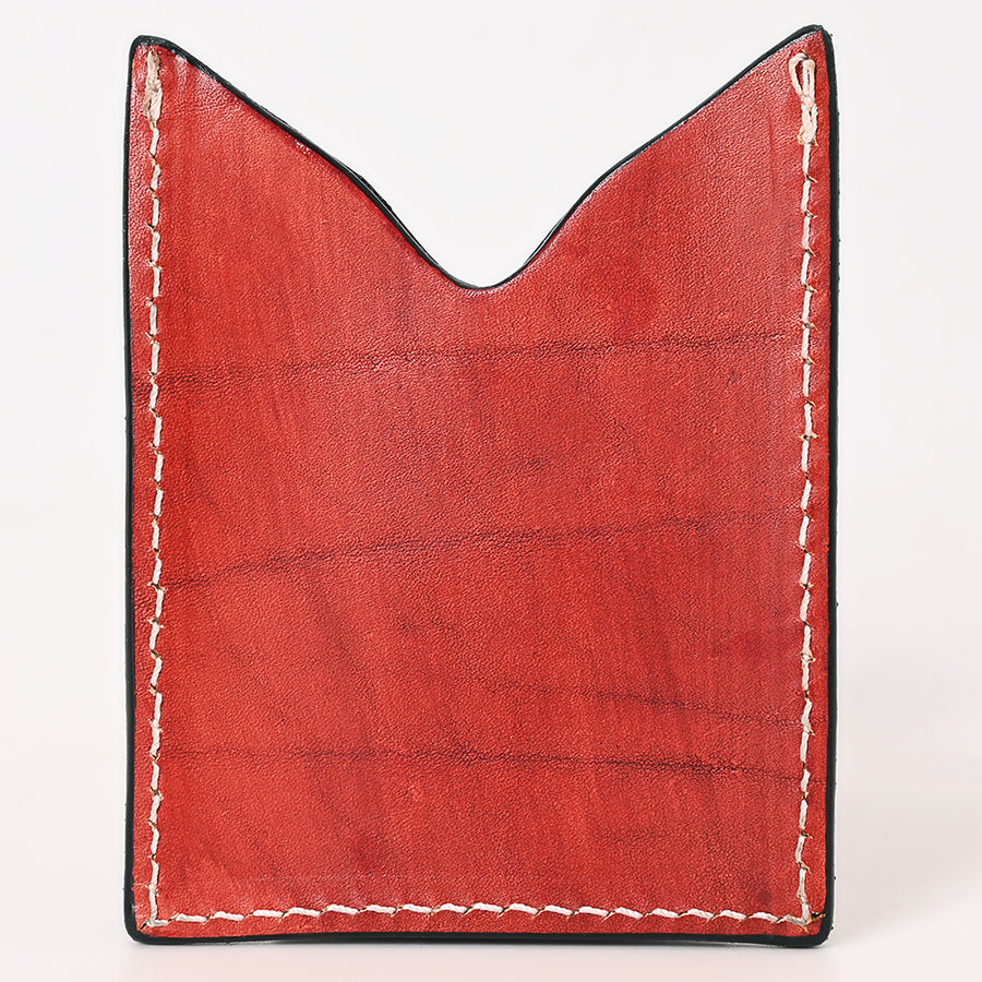 American Darling Floral Women & Men Hand Carved Genuine Leather Card Holder | Handcrafted Western Belt