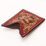 American Darling Floral Women & Men Hand Carved Genuine Leather Card Holder