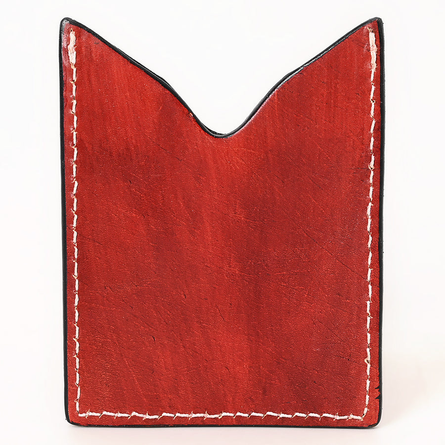 American Darling Floral Women & Men Hand Carved Genuine Leather Card Holder | Handcrafted Western Belt