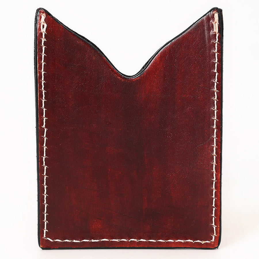 American Darling Floral Women & Men Hand Carved Genuine Leather Card Holder | Handcrafted Western Belt