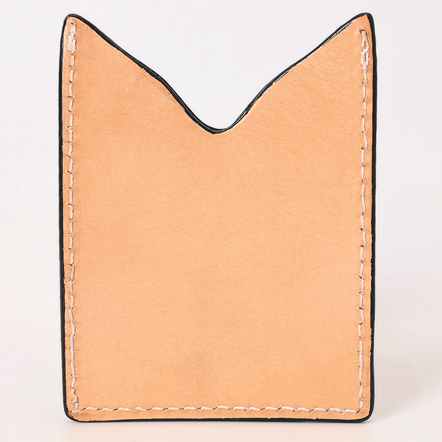 American Darling Floral Women & Men Hand Carved Genuine Leather Card Holder | Handcrafted Western Belt