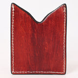 American Darling Floral Women & Men Hand Carved Genuine Leather Card Holder