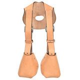 HILASON Western Horse Slip-On Stirrup Kids Genuine Leather Tan