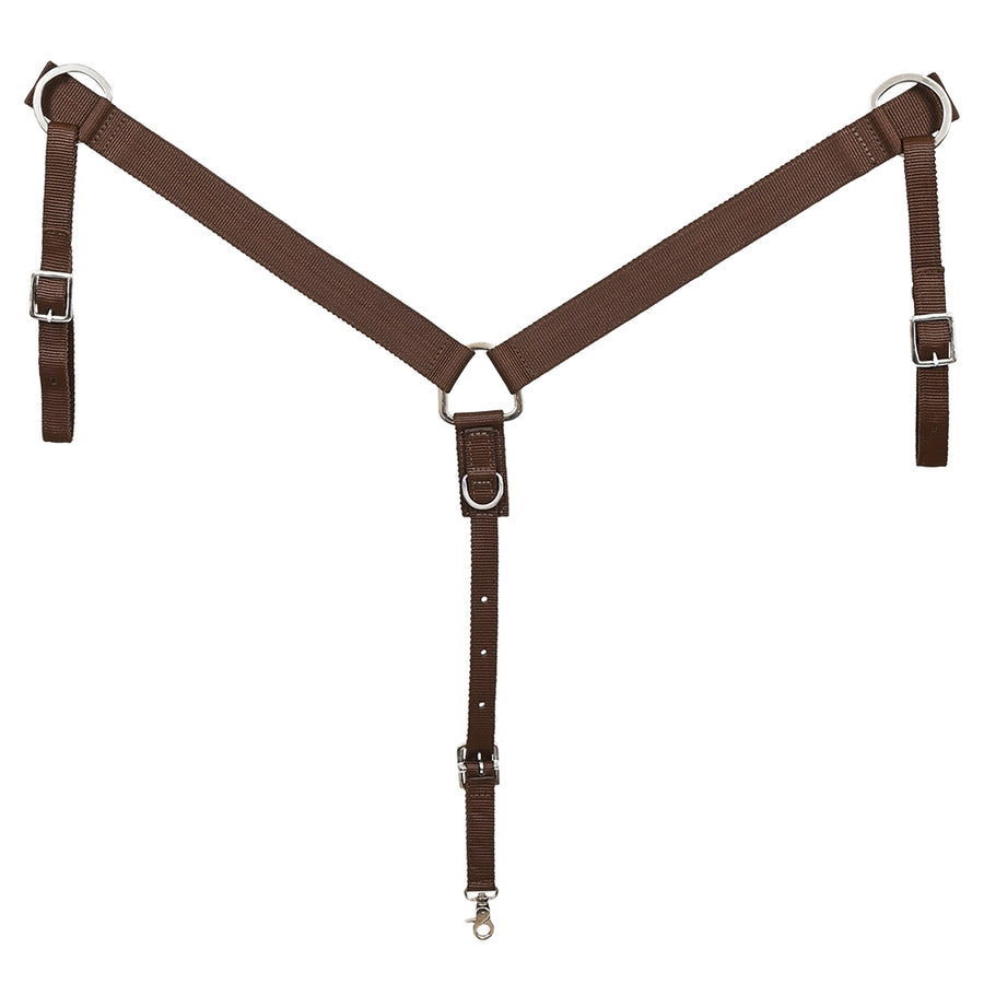 Hilason Western Horse Nylon Breast Collar Solid Stainless Steel Hardware - Uhorse