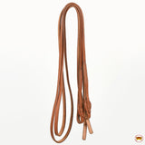 94 In HILASON Western Horse Barrel Flat Split Reins Genuine Leather Brown