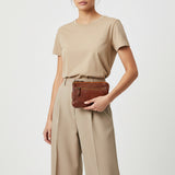 Spaghetti Western Swc436Cg Coin Purse Vintage Handmade Drum Dyed Genuine European Cowhide Leather Women Bag Western Handbag Purse