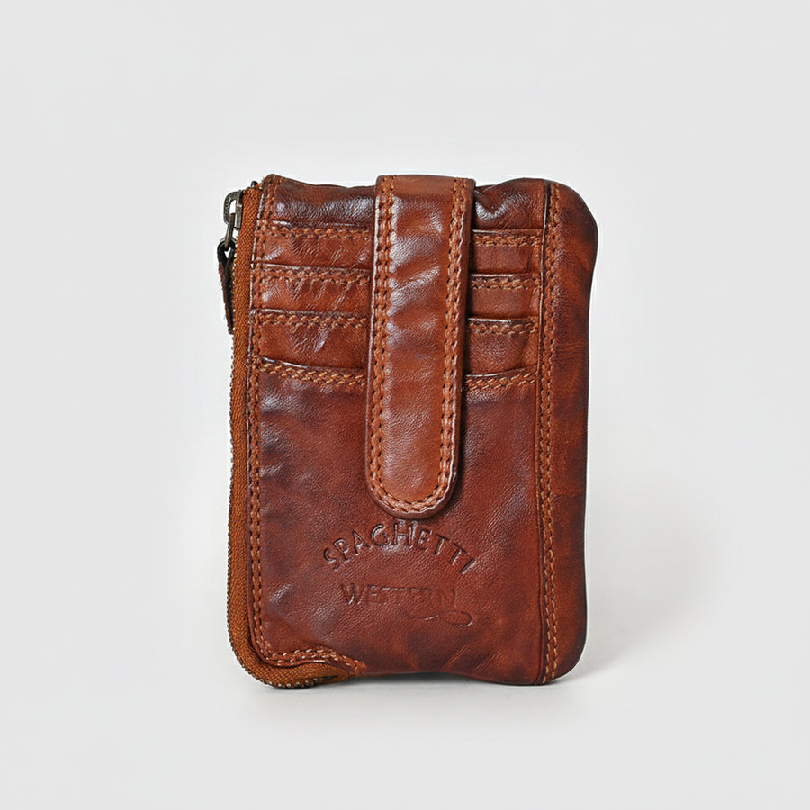 Spaghetti Western Swc436Cg Coin Purse Vintage Handmade Drum Dyed Genuine European Cowhide Leather Women Bag Western Handbag Purse